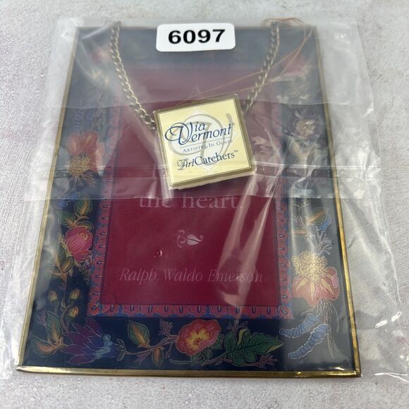 Via Vermont Artistry In glass Ralph Waldo Emerson Friendship Quote Wall Hang - Picture 11 of 11